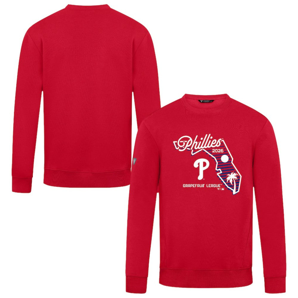 Philadelphia Phillies Levelwear Zane Sunrise Sweatshirt - Red Sweatshirts