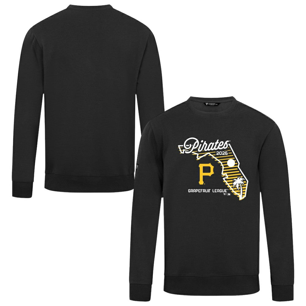 Pittsburgh Pirates Levelwear Zane Sunrise Sweatshirt - Black Sweatshirts
