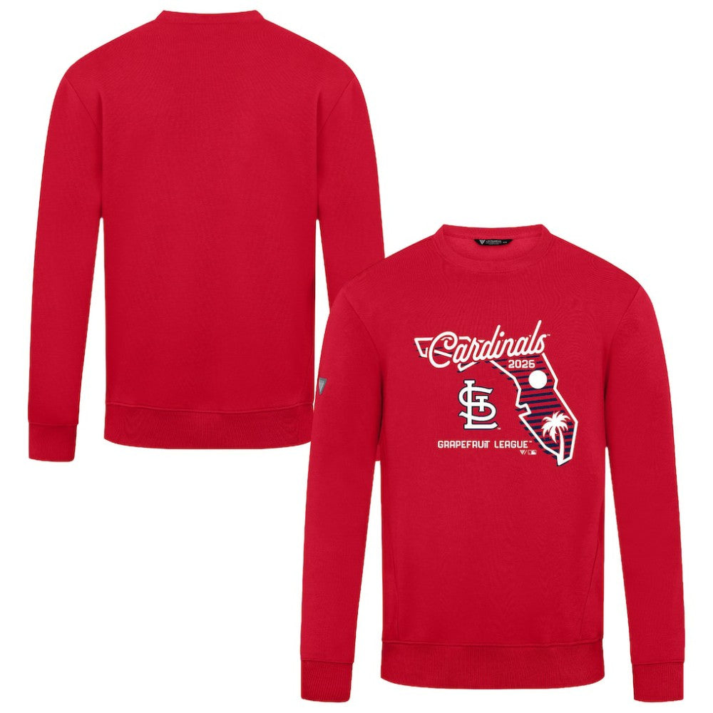 St. Louis Cardinals Levelwear Zane Sunrise Sweatshirt - Red Sweatshirts