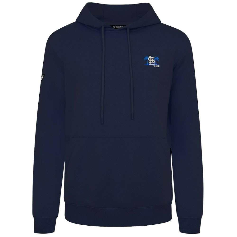 St. Louis Cardinals Levelwear Panoramic Podium Hoodie - Navy Hoodies