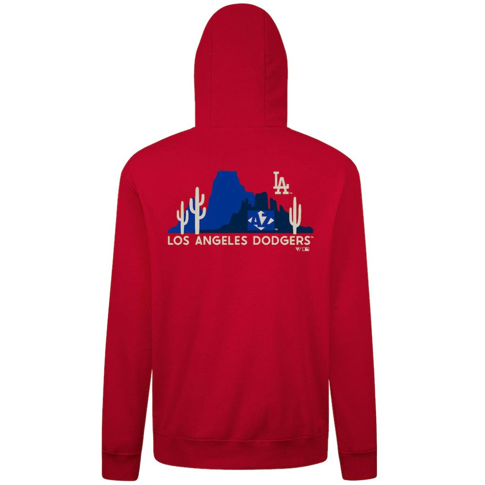 Los Angeles Dodgers Levelwear Panoramic Podium Hoodie - Red Hoodies