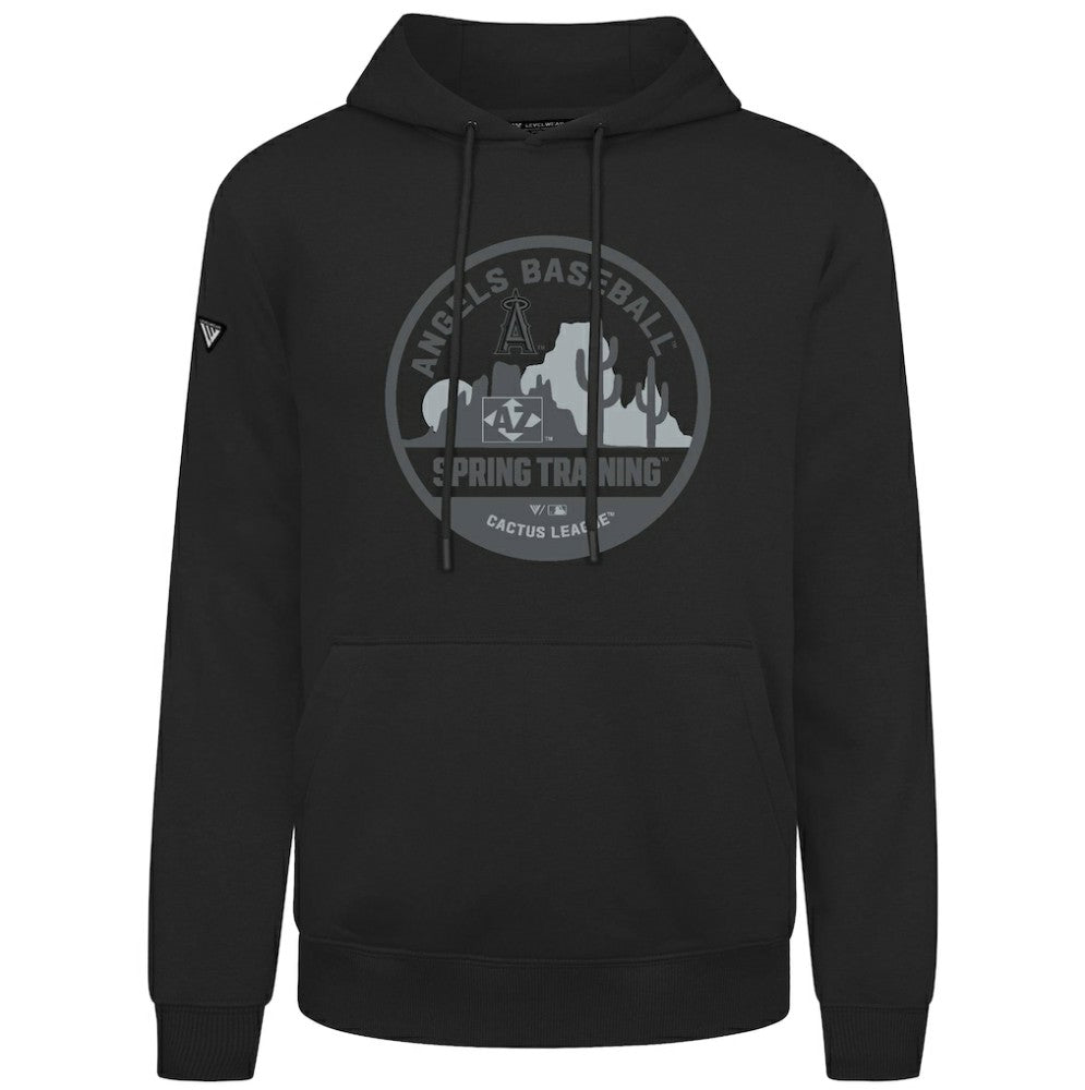 Los Angeles Angels Levelwear Spring Badge Podium Hoodie - Black Hoodies