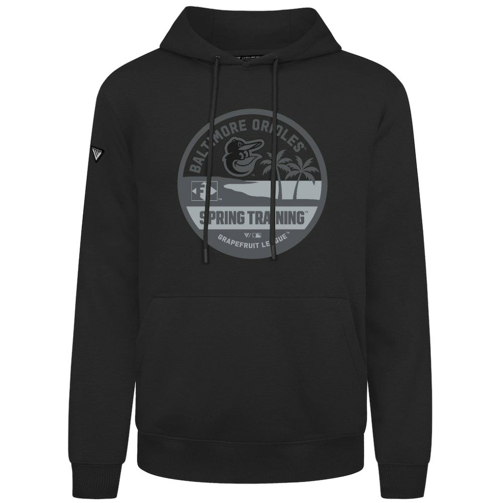 Baltimore Orioles Levelwear Spring Badge Podium Hoodie - Black Hoodies