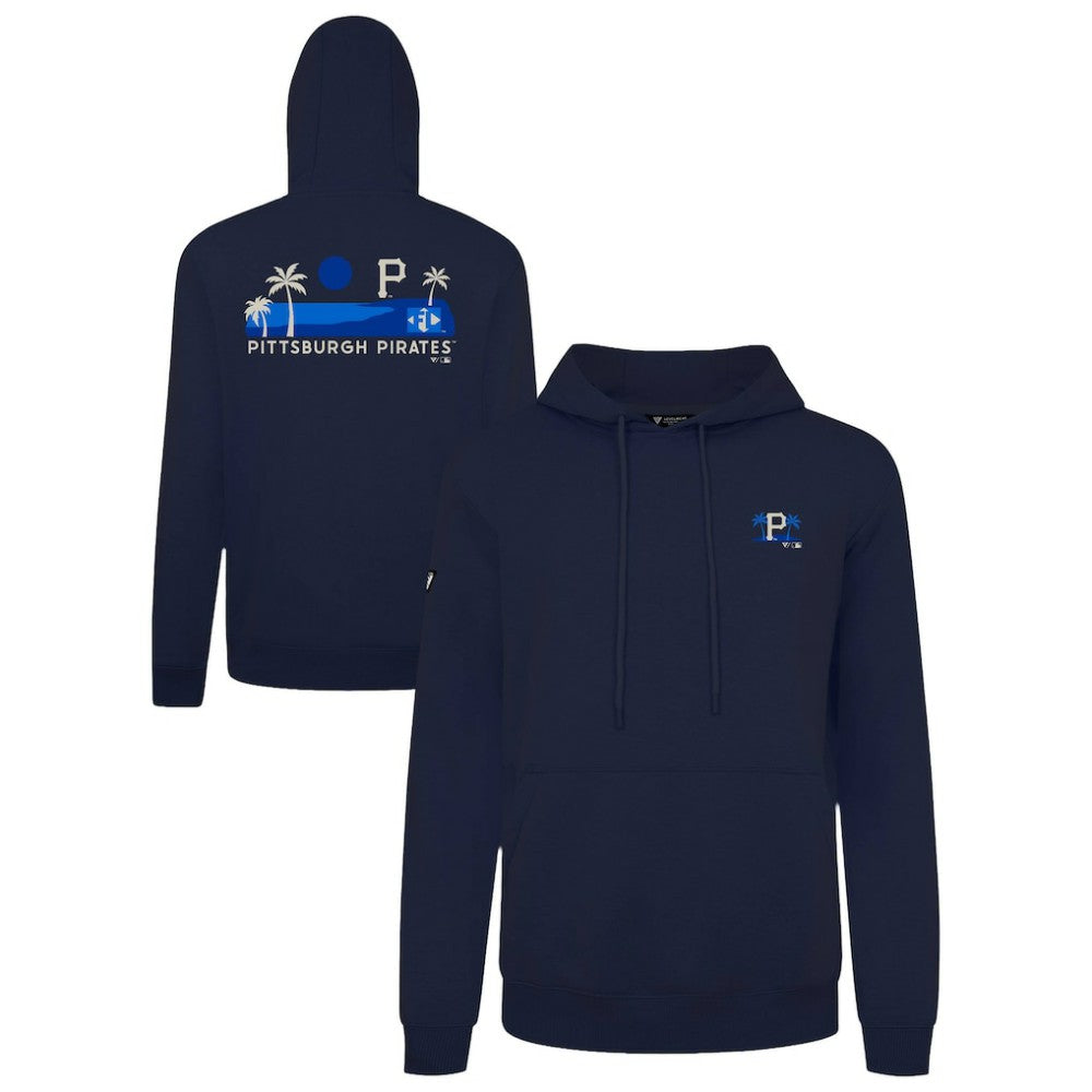 Pittsburgh Pirates Levelwear Panoramic Podium Hoodie - Navy Hoodies