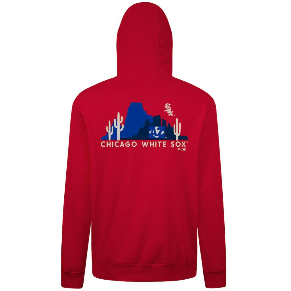 Chicago White Sox Levelwear Panoramic Podium Hoodie - Red Hoodies
