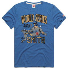 Will Smith Los Angeles Dodgers Homage Unisex 2026 Gold Collection Game Seven Tri-Blend T-Shirt - Royal T-shirts