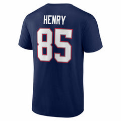 Hunter Henry New England Patriots Icon Name & Number T-Shirt - Navy T-shirts