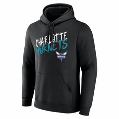 Charlotte Hornets Big & Tall Hustle Personalized Name & Number Hoodie Black