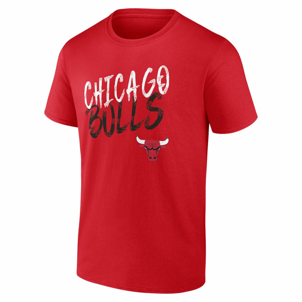 Chicago Bulls Big & Tall Hustle Personalized Name & Number T-Shirt Red