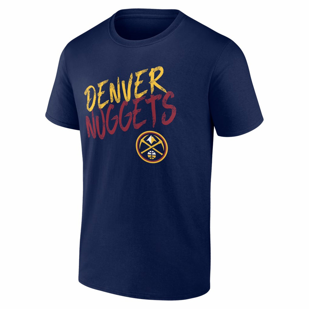 Denver Nuggets Big & Tall Hustle Personalized Name & Number T-Shirt Navy