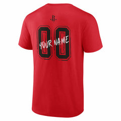 Houston Rockets Big & Tall Hustle Personalized Name & Number T-Shirt Red