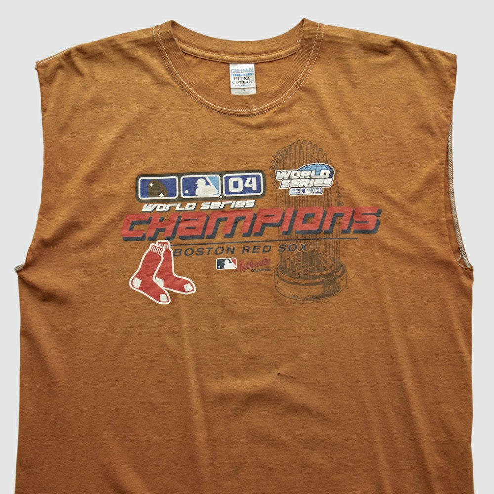 Boston Red Sox Gildan 2004 Tank - Brown - Vintage Tanks