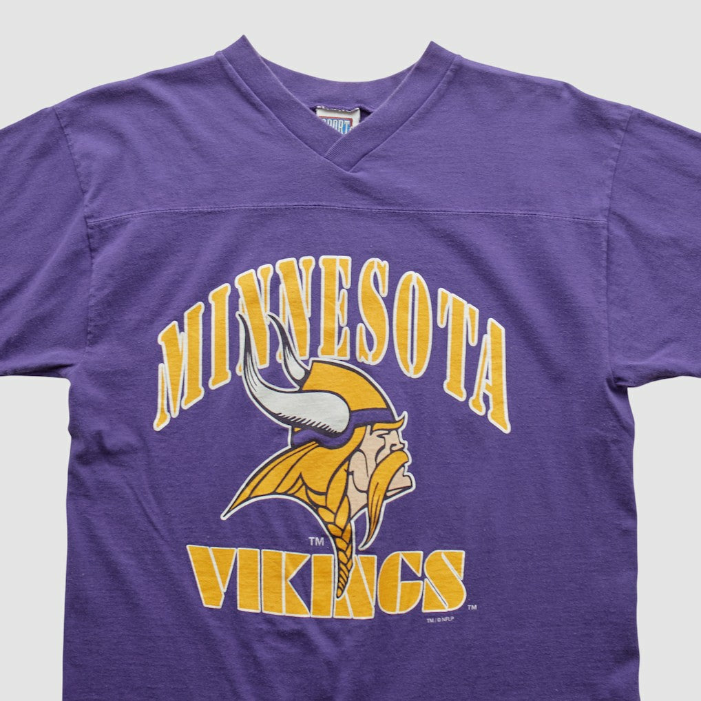 Minnesota Vikings Sport Attack 90s T-shirt - Purple T-shirts