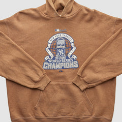 New York Yankees Majestic 2009 Hooded Pullover Sweatshirt - Tan - XVintage Pullover