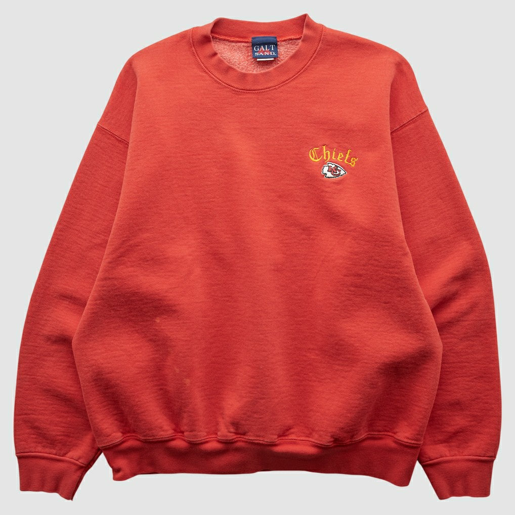 Kansas City Chiefs Galt Sand 90s Pullover Sweatshirt - Red Pullover