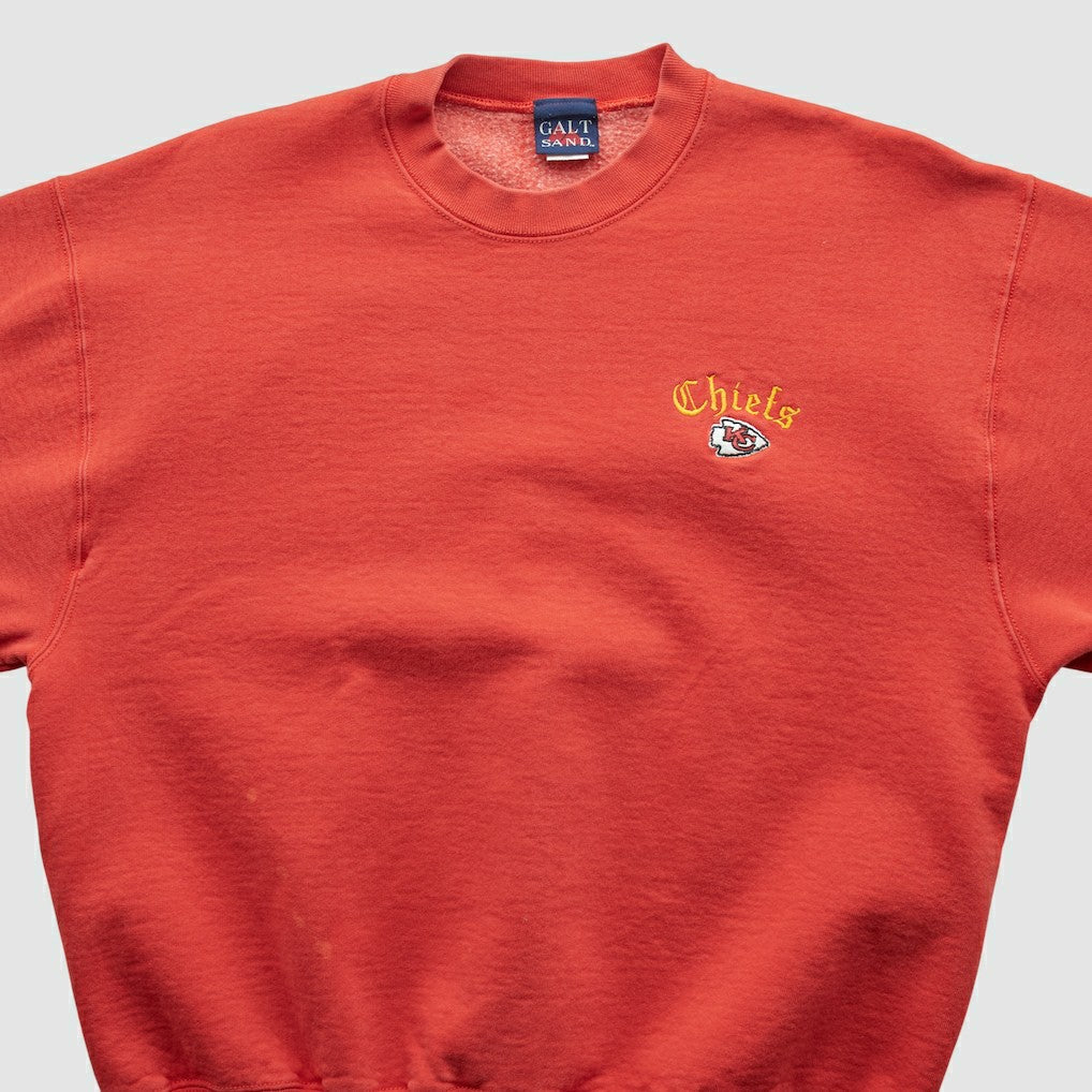 Kansas City Chiefs Galt Sand 90s Pullover Sweatshirt - Red Pullover