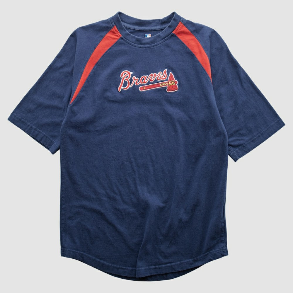 Atlanta Braves Genuine Merchandise 2000s T-shirt - Navy - Vintage T-shirts