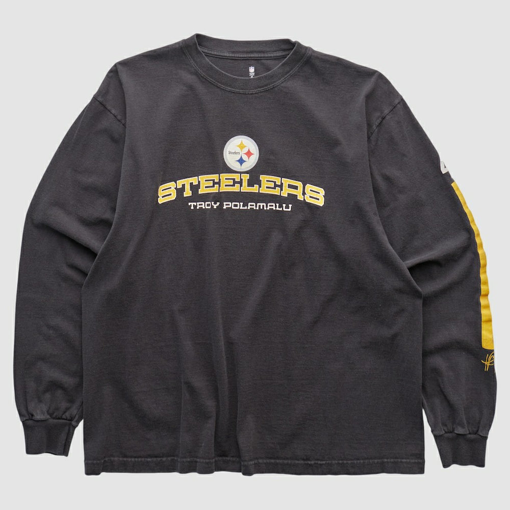 Pittsburgh Steelers NFL 2000s Long Sleeve T-shirt - Black T-shirts