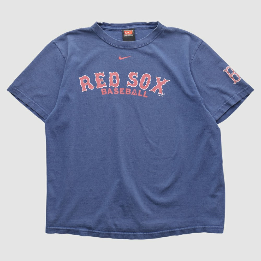 Boston Red Sox Nike 2004 T-shirt - Blue - Vintage T-shirts