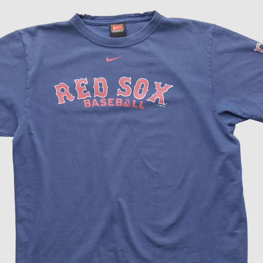 Boston Red Sox Nike 2004 T-shirt - Blue - Vintage T-shirts