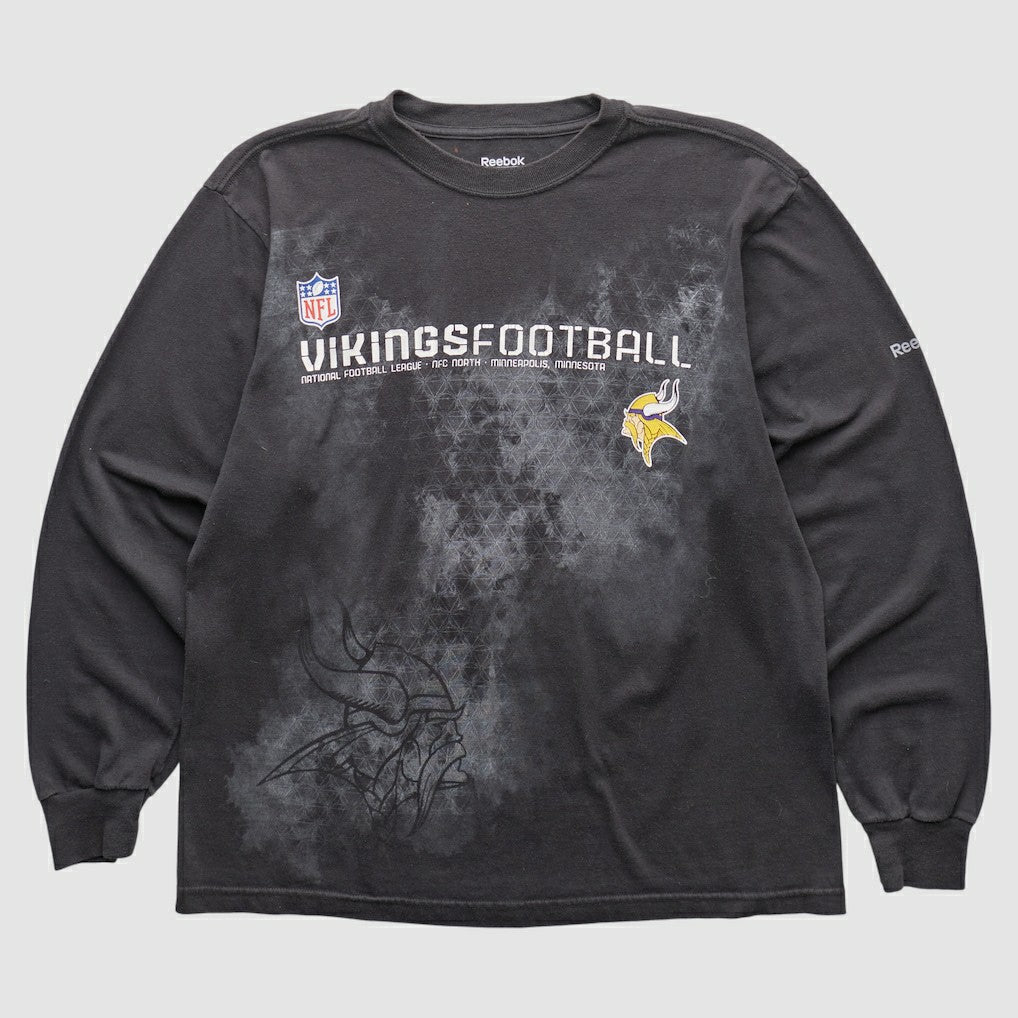 Minnesota Vikings Reebok 2000s Long Sleeve T-shirt - Black T-shirts