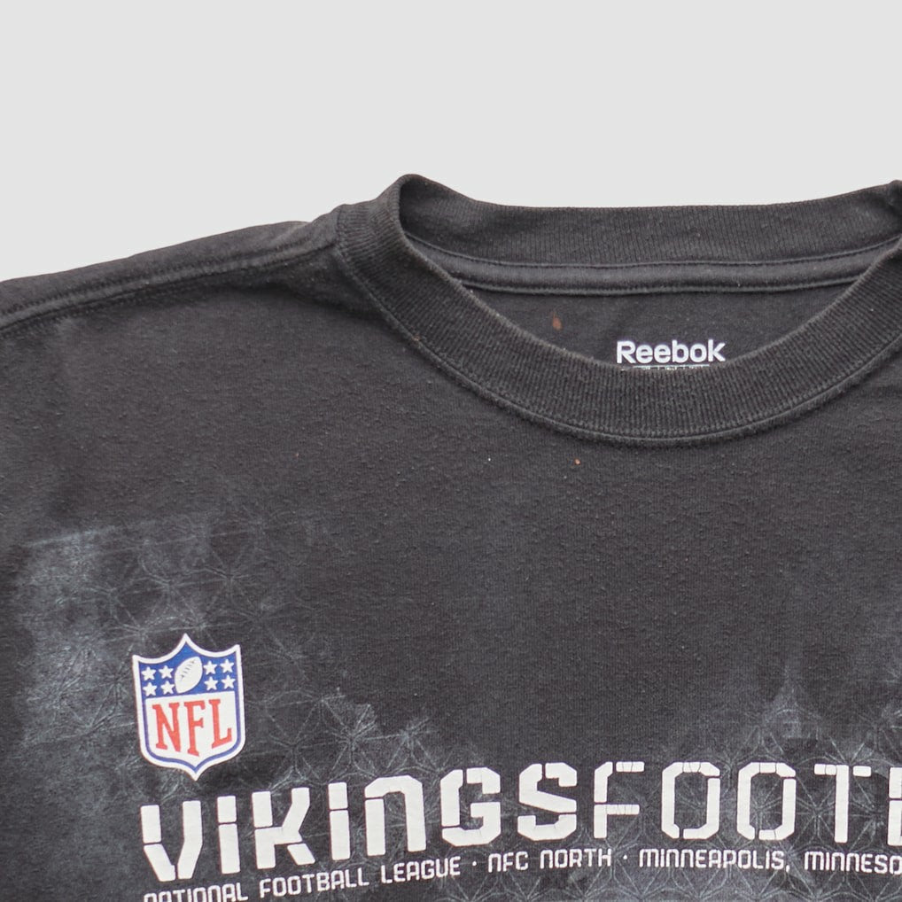 Minnesota Vikings Reebok 2000s Long Sleeve T-shirt - Black T-shirts