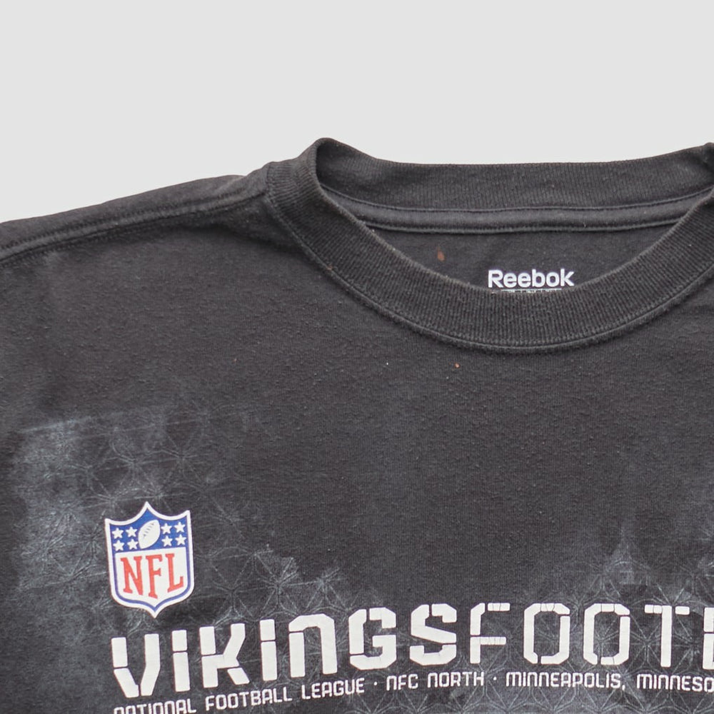 Minnesota Vikings Reebok 2000s Long Sleeve T-shirt - Black T-shirts