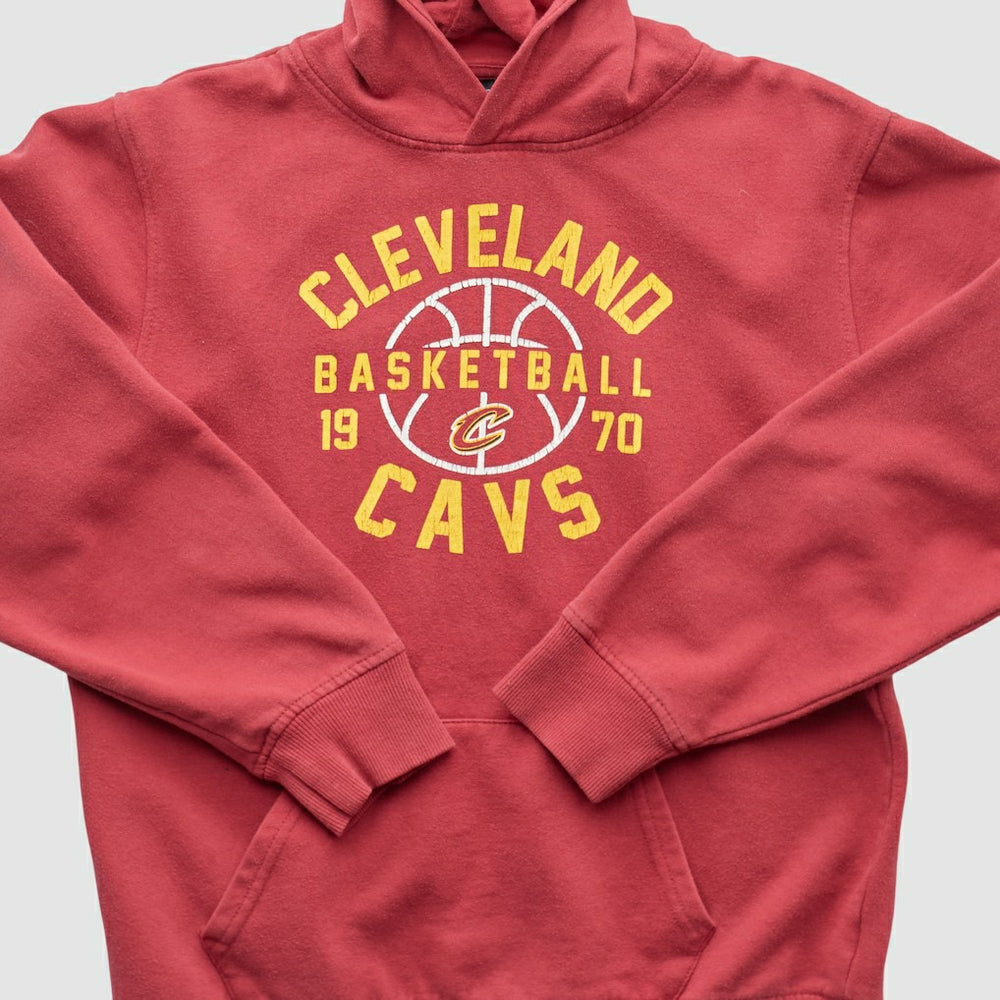Cleveland Cavaliers NBA 2010s Hooded Pullover Sweatshirt Red Vintage - Vintage