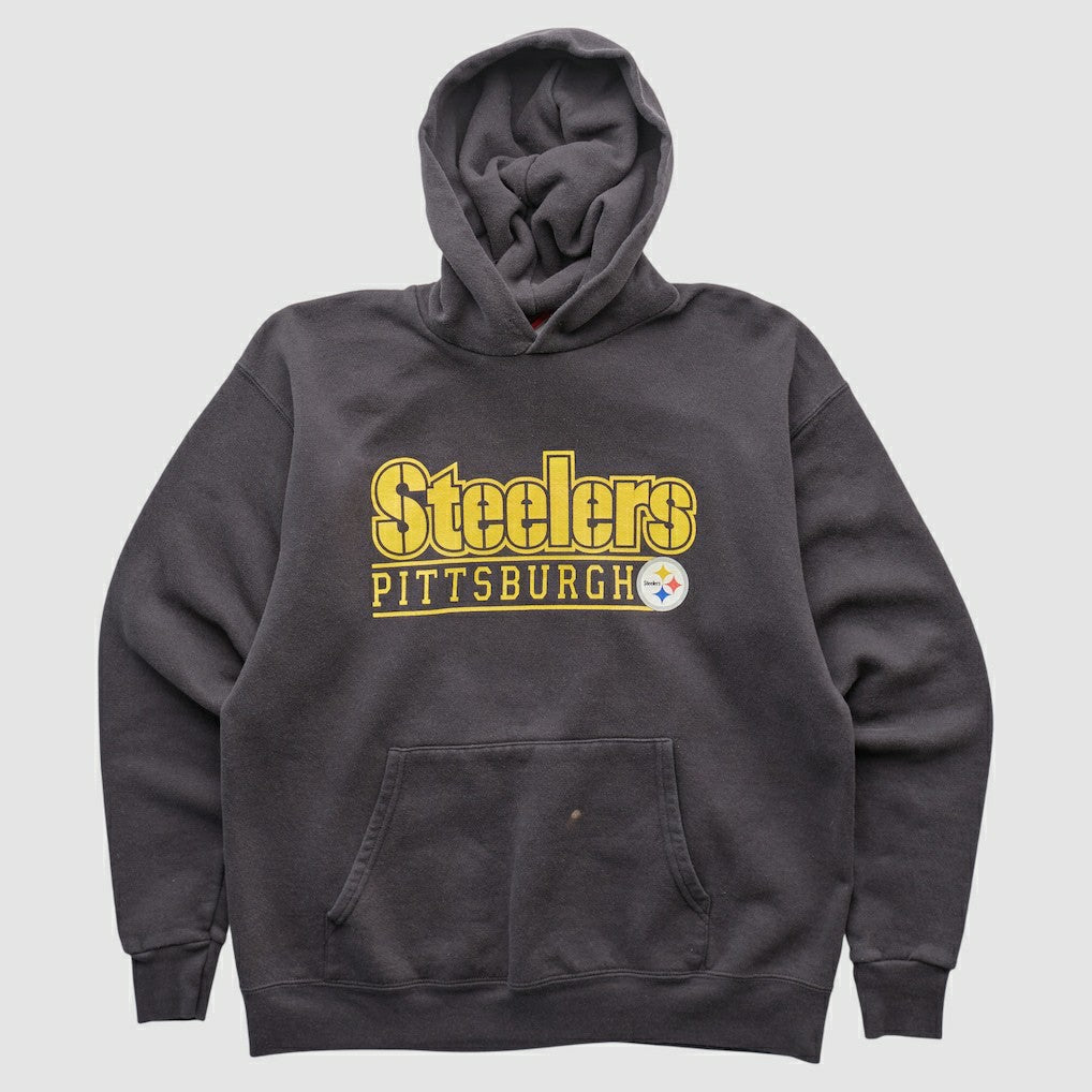 Pittsburgh Steelers NFL 2000s Hooded Pullover Sweatshirt - Charcoal Pullover
