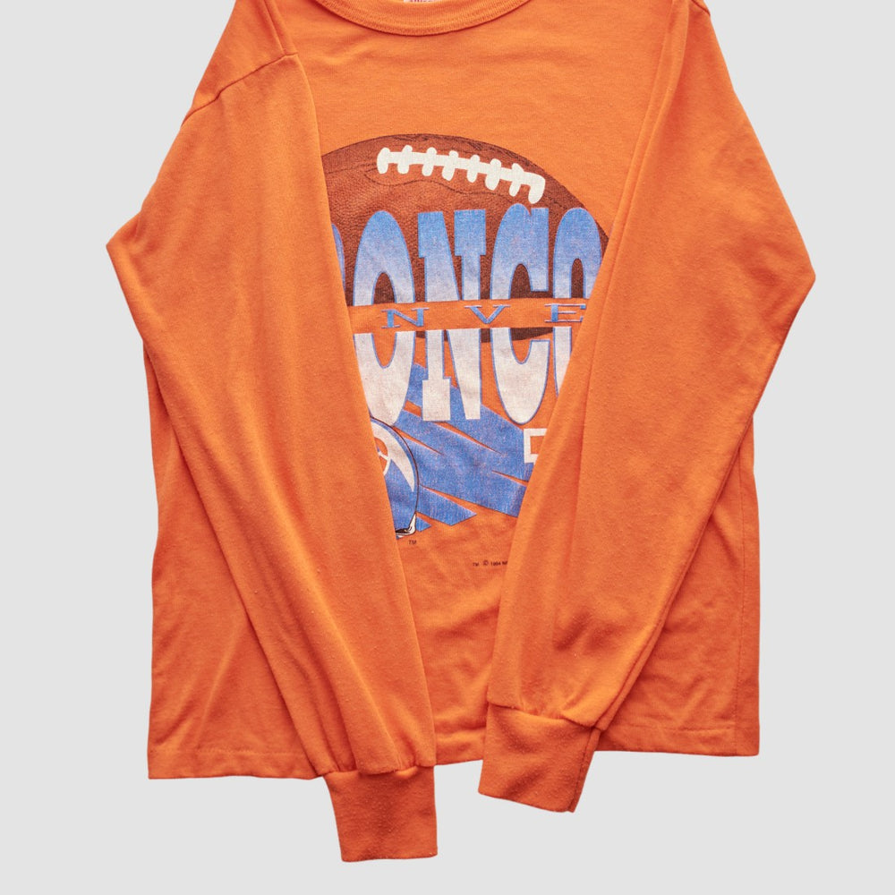 Denver Broncos NFL 90s Long Sleeve T-shirt - Orange T-shirts