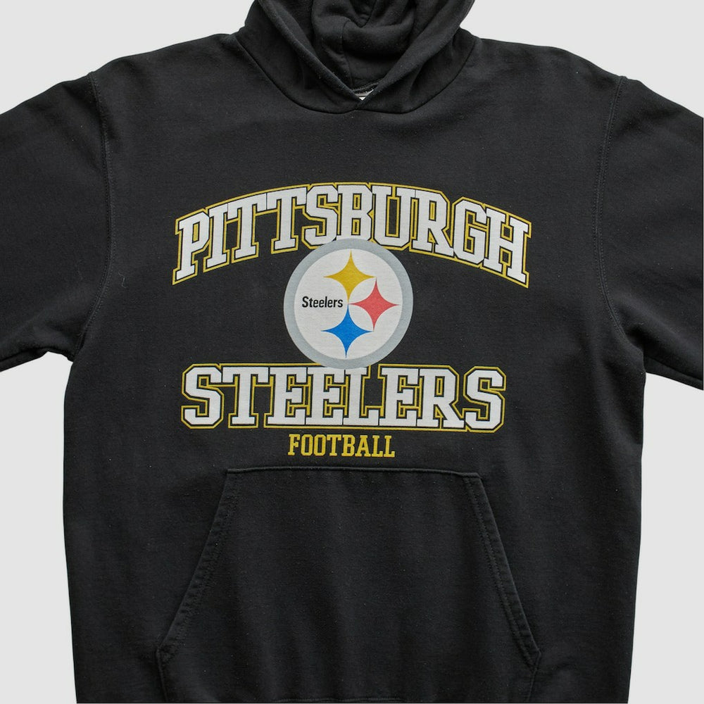 Pittsburgh Steelers NFL 2000s Hooded Pullover Sweatshirt - Black Pullover