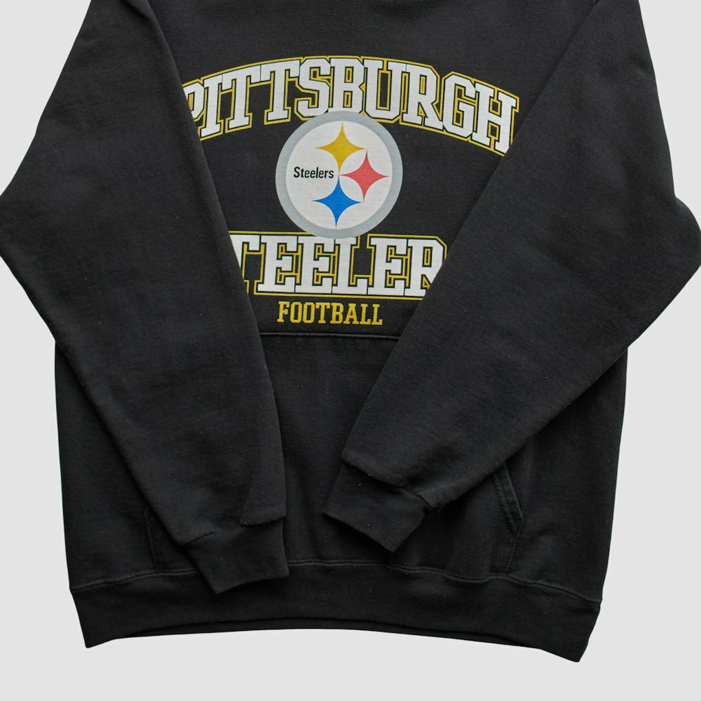 Pittsburgh Steelers NFL 2000s Hooded Pullover Sweatshirt - Black Pullover