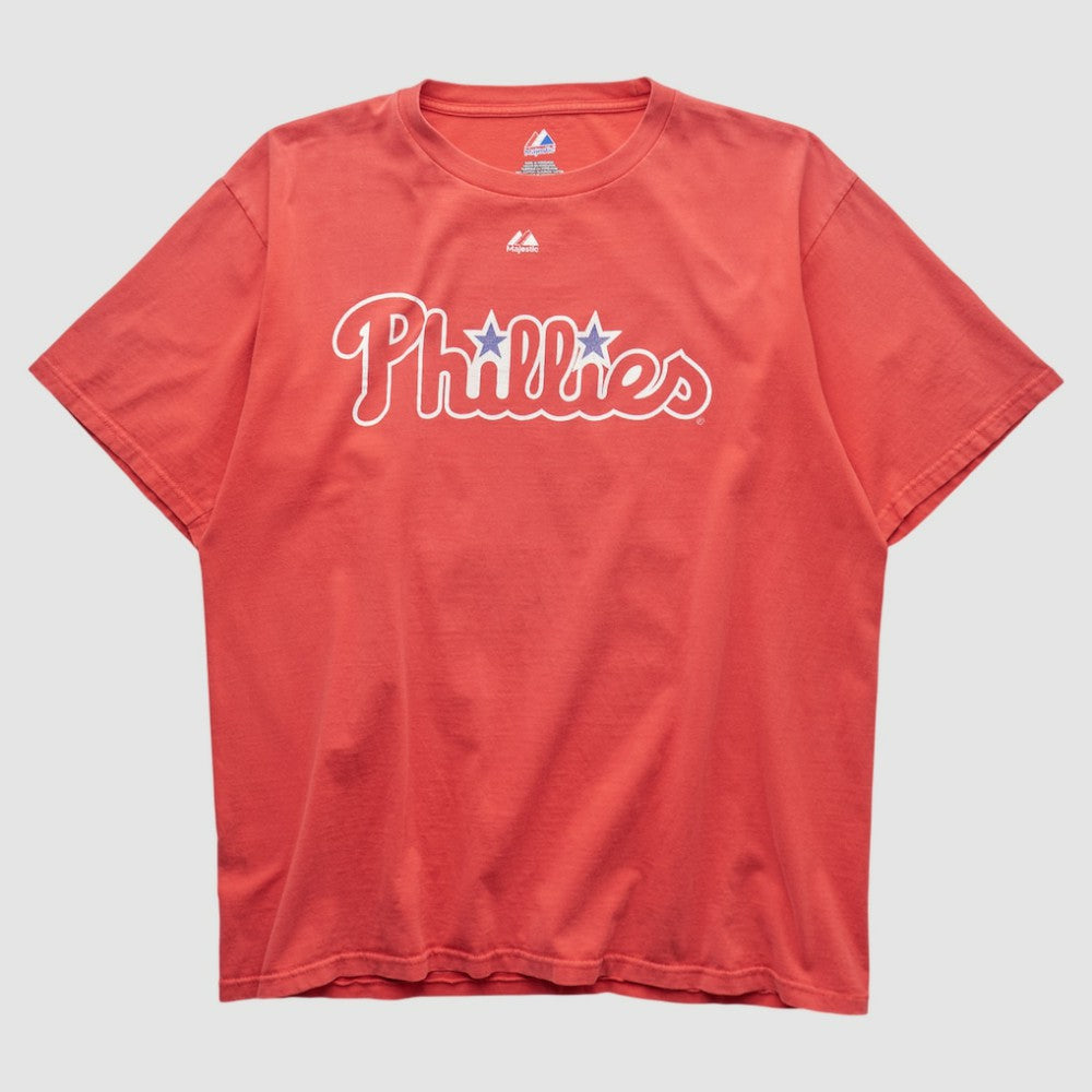 Philadelphia Phillies Majestic 2000s T-shirt - Red - Vintage T-shirts