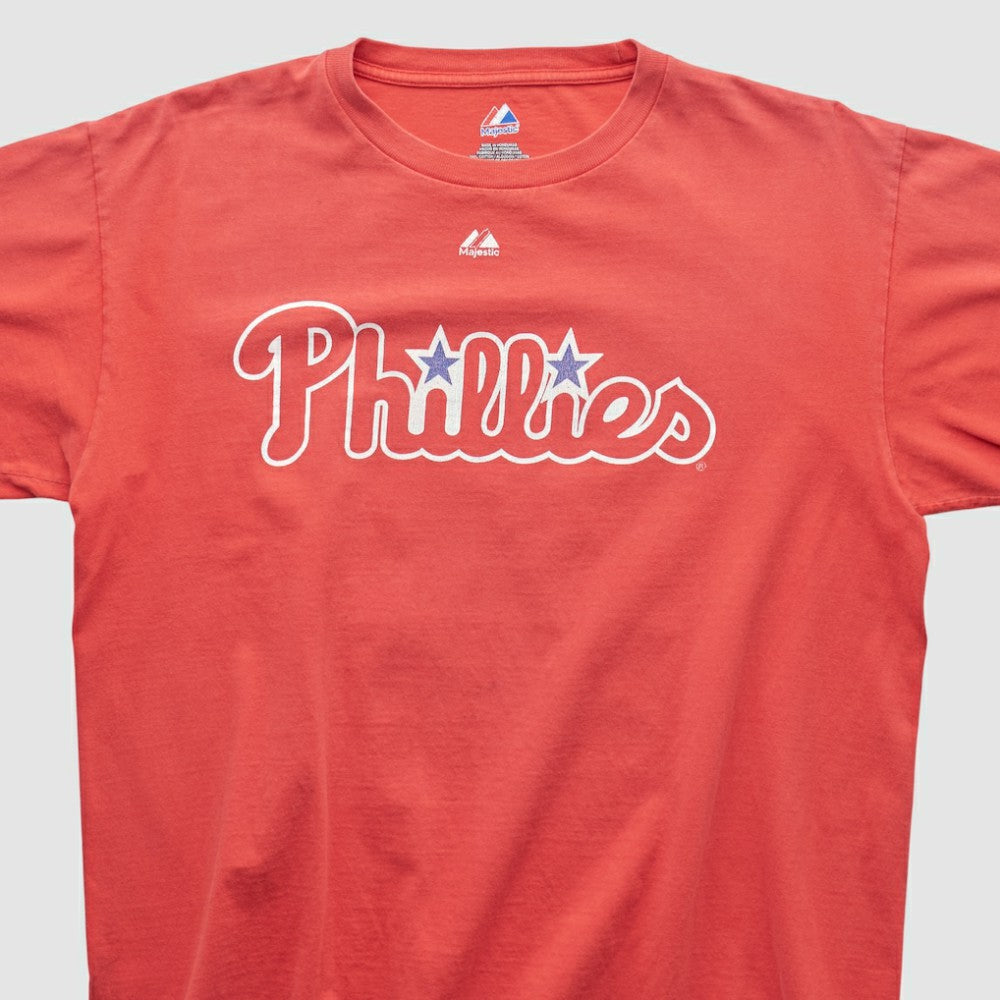 Philadelphia Phillies Majestic 2000s T-shirt - Red - Vintage T-shirts