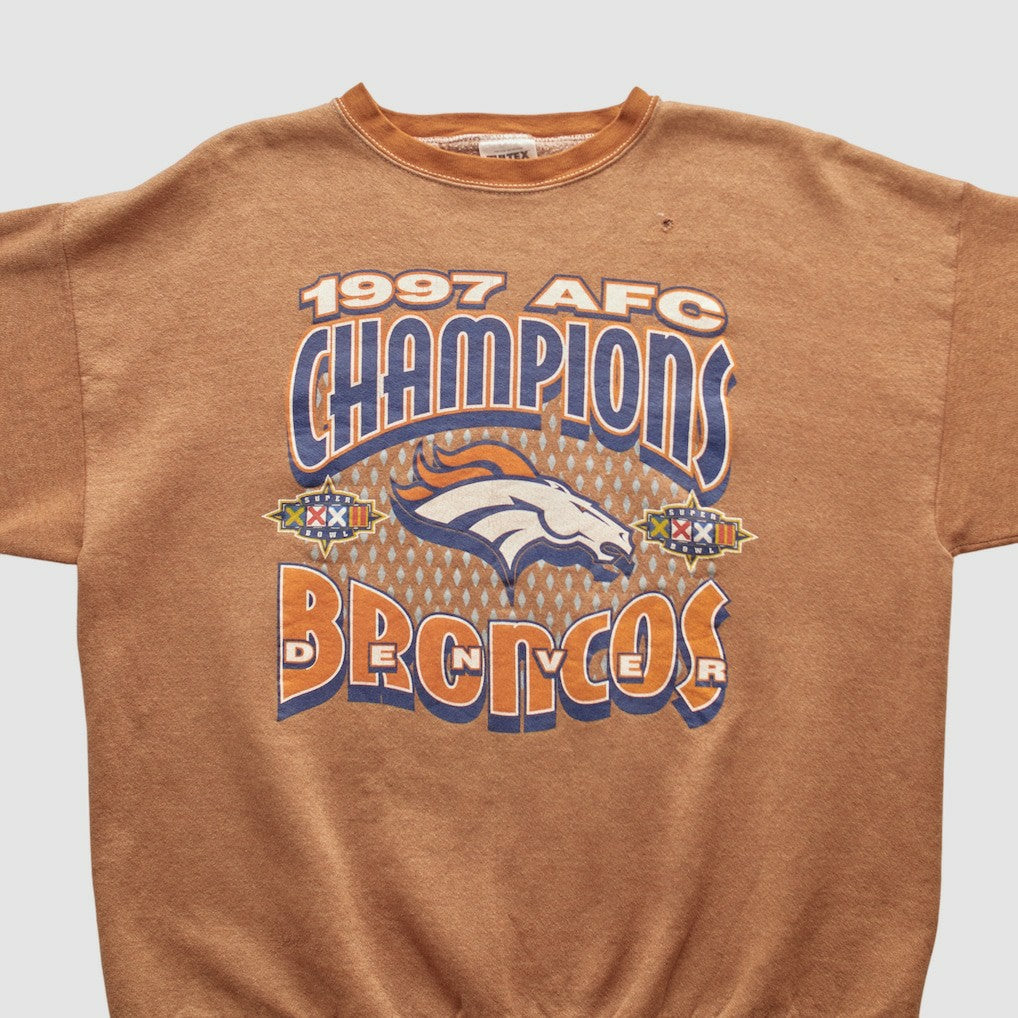 Denver Broncos Tultex 1997 Pullover Sweatshirt - Brown Pullover