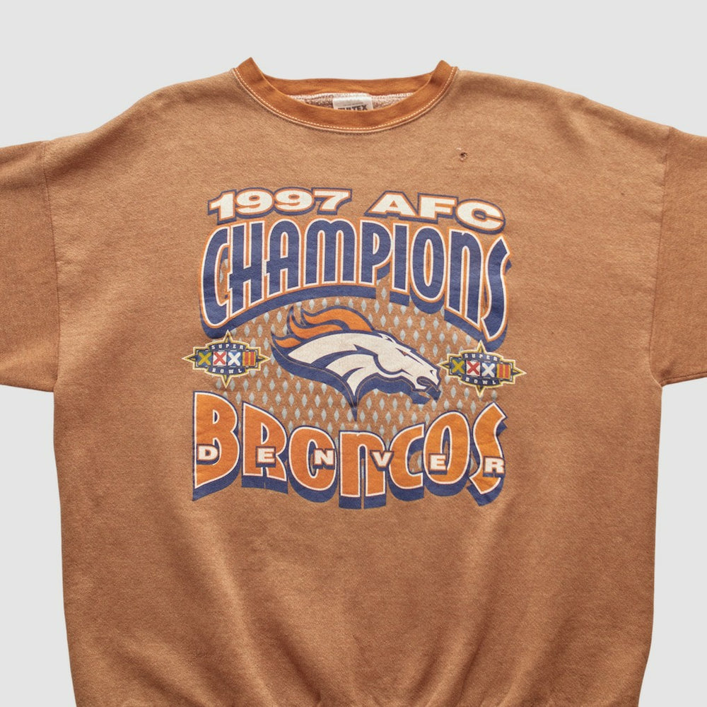 Denver Broncos Tultex 1997 Pullover Sweatshirt - Brown Pullover
