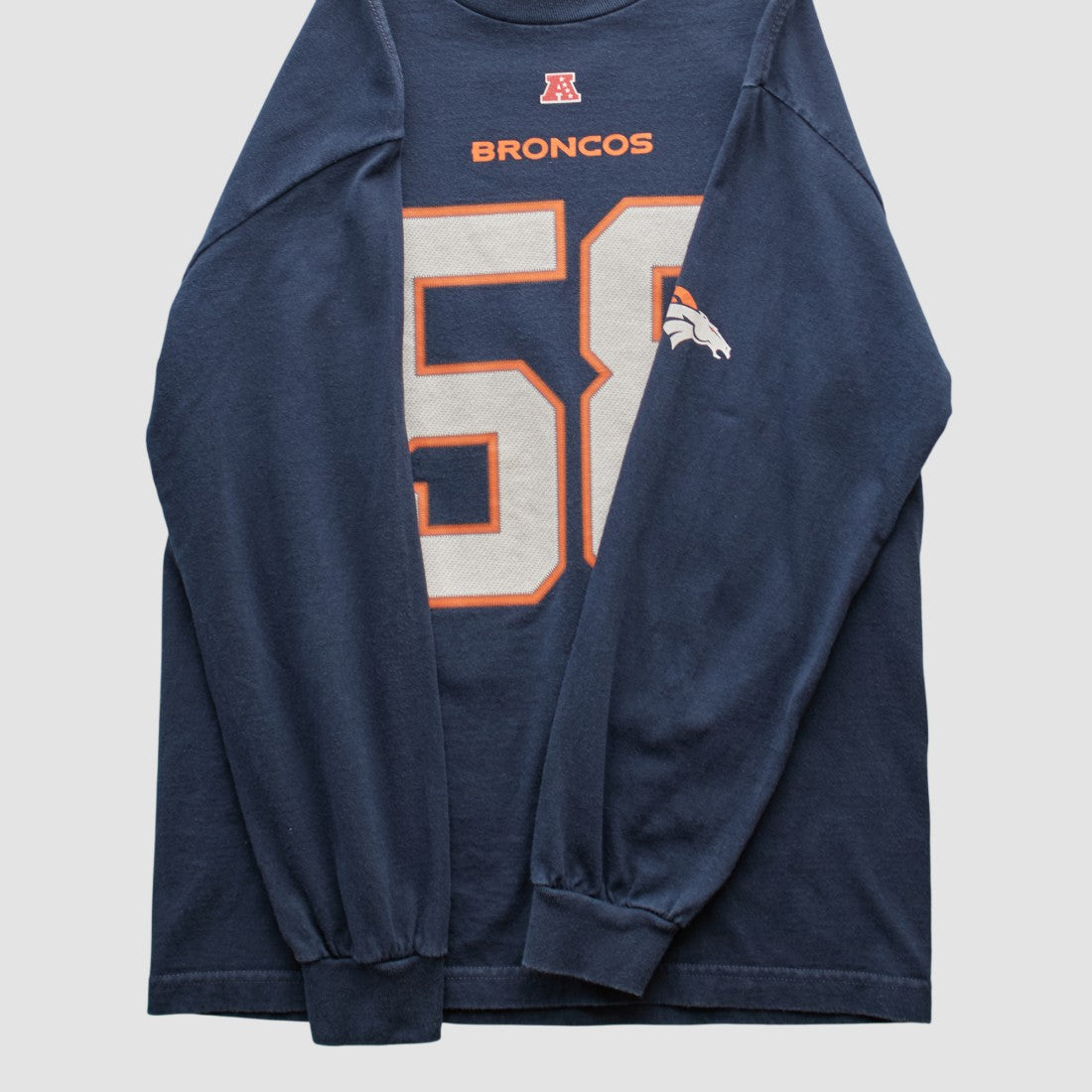 Denver Broncos NFL 2010s Long Sleeve T-shirt - Navy T-shirts
