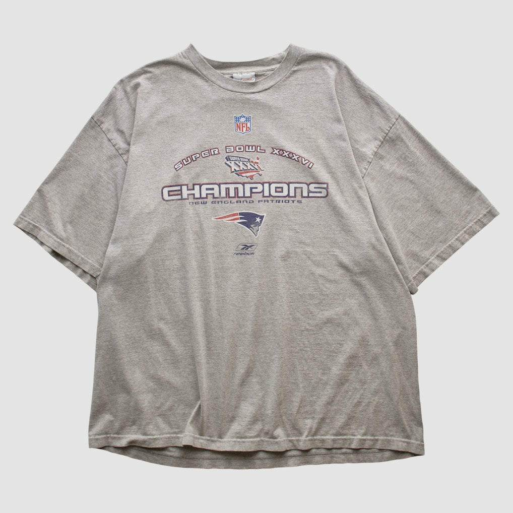 New England Patriots Reebok 2002 T-shirt - Heather Gray T-shirts