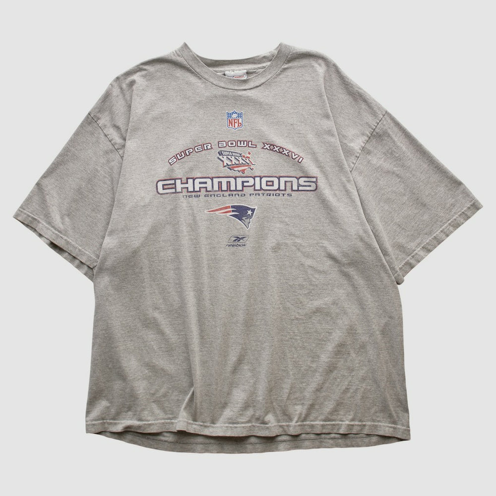 New England Patriots Reebok 2002 T-shirt - Heather Gray T-shirts