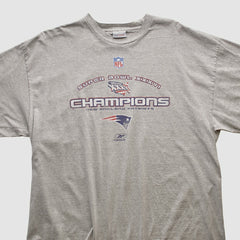 New England Patriots Reebok 2002 T-shirt - Heather Gray T-shirts