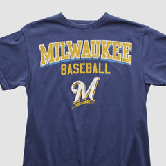 Milwaukee Brewers Genuine Merchandise 2000s T-shirt - Navy - Vintage T-shirts
