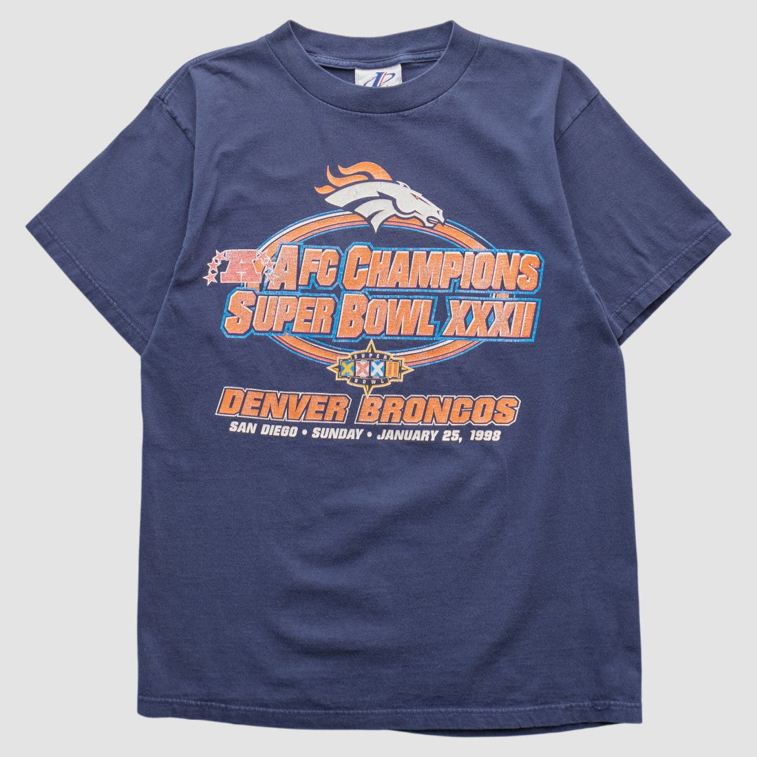 Denver Broncos Logo Athletic 1998 T-shirt - Navy T-shirts