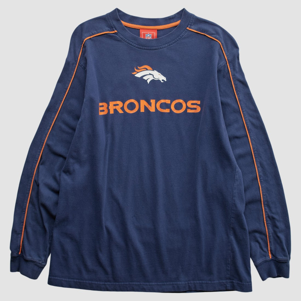 Denver Broncos NFL 2000s Long Sleeve T-shirt - Navy T-shirts