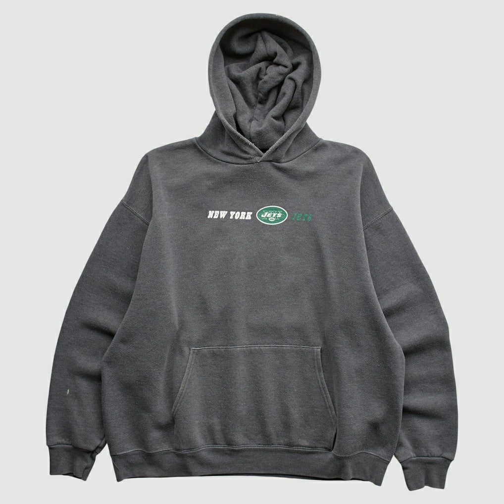 New York Jets Team Edition Apparel 2000s Hooded Pullover Sweatshirt - Charcoal Pullover
