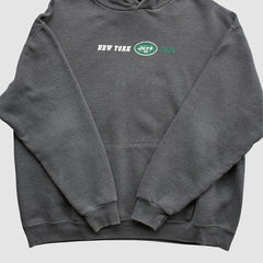 New York Jets Team Edition Apparel 2000s Hooded Pullover Sweatshirt - Charcoal Pullover