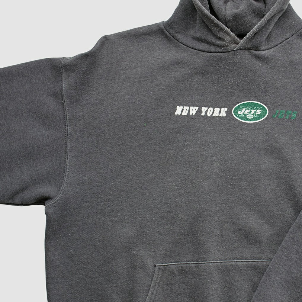 New York Jets Team Edition Apparel 2000s Hooded Pullover Sweatshirt - Charcoal Pullover