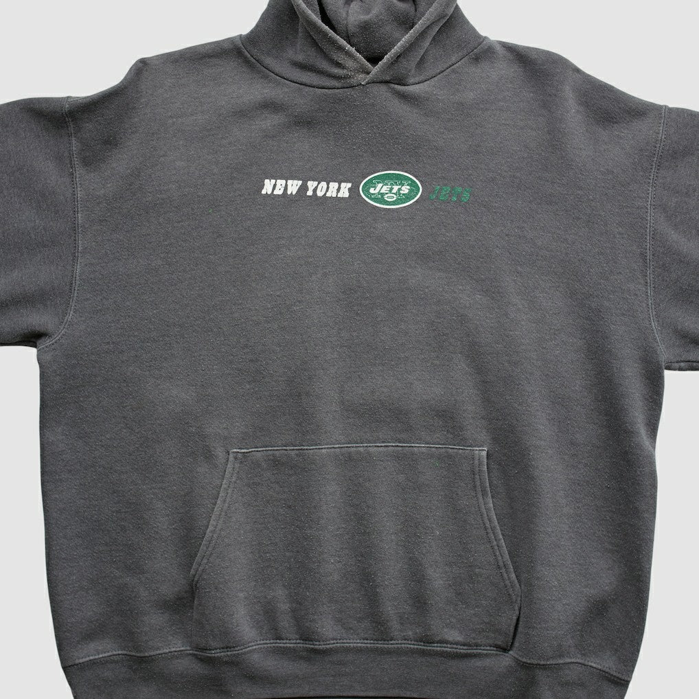 New York Jets Team Edition Apparel 2000s Hooded Pullover Sweatshirt - Charcoal Pullover