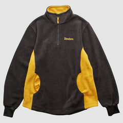 Pittsburgh Steelers NFL 2000s 1/4 Zip Sweatshirt - Black Sweatshirts