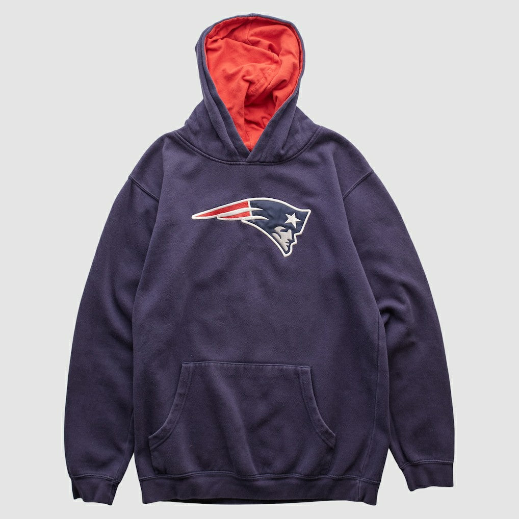 New England Patriots NFL 2000s Hooded Pullover Sweatshirt - Navy Pullover