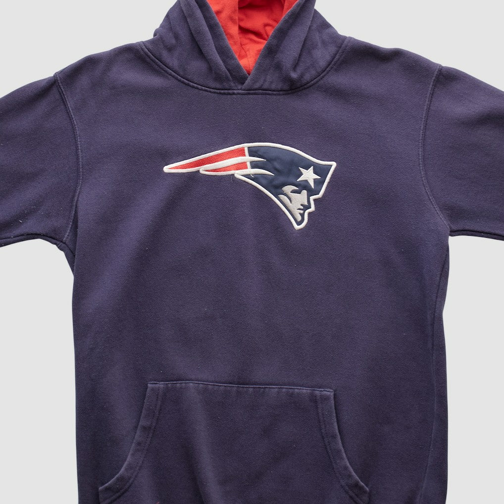 New England Patriots NFL 2000s Hooded Pullover Sweatshirt - Navy Pullover